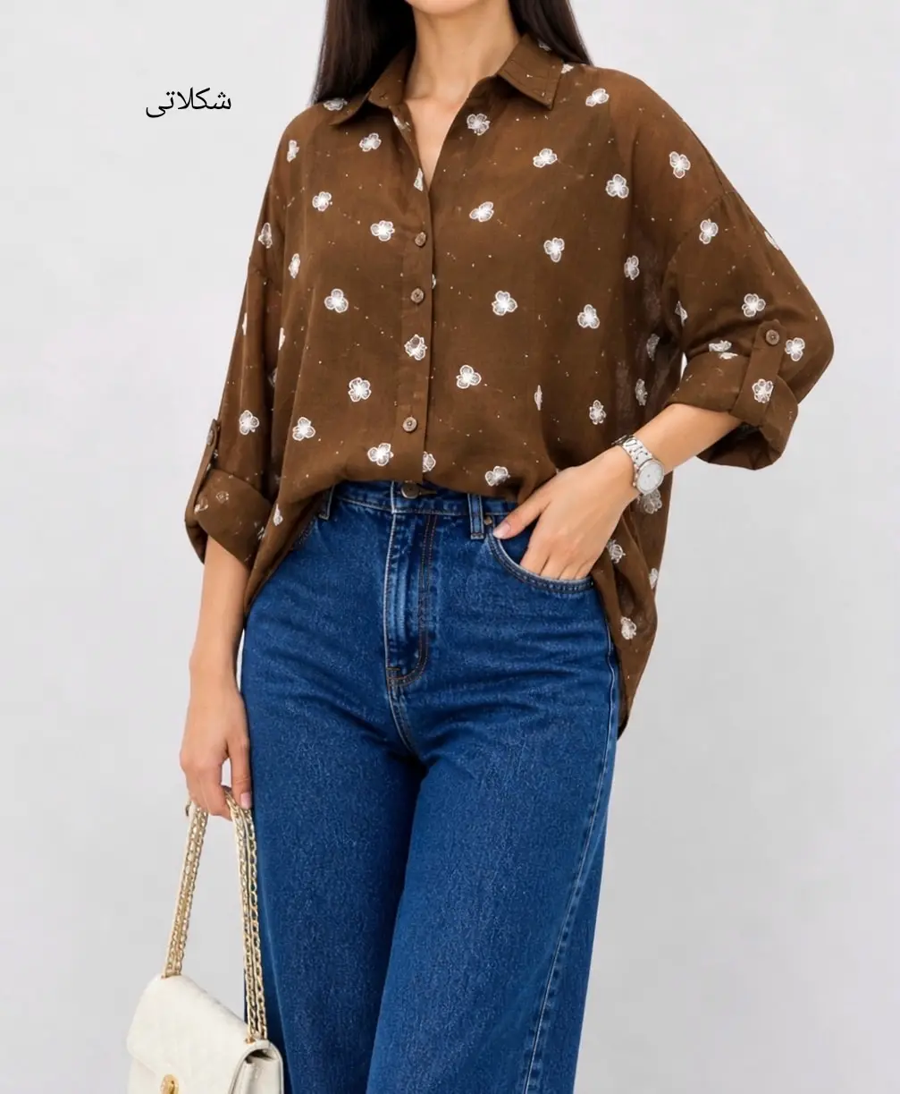 تونیک گل برجسته نگین دار ویولا